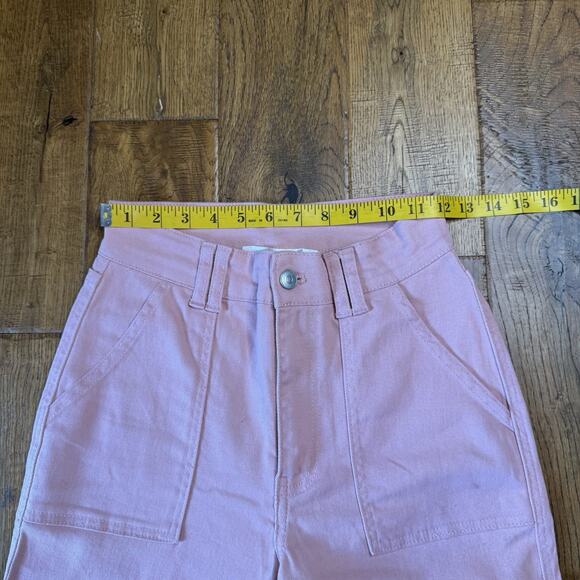 Altar'd State Pink Cargo Pants Women's Size XS Boho Wide Leg Inseam 31" - Picture 3 of 7